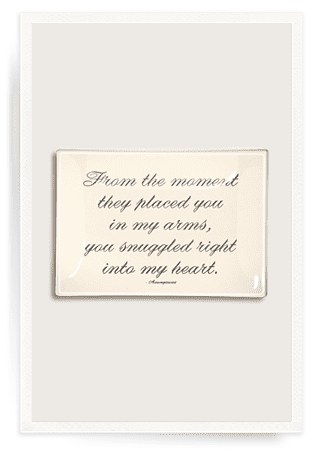 Snuggled Right Into My Heart Decoupage Glass Tray - Ben's Garden