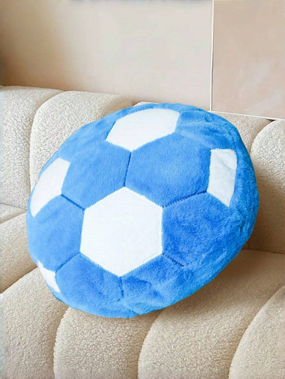 Soccer Ball Pillow Soft Fluffy Plush Football Cushion For Boys And Girls Sports Throw Pillows For Room Decor Sofa Couch Bed Soccer Gift