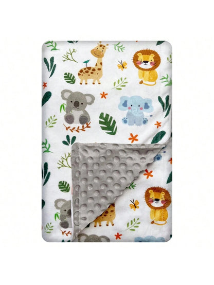 Soft Plush Blanket With Polka Dot Pattern, Suitable For Infants And Toddlers, Great Gift (Cute Animal Pattern, 30 X 40 Inches), Valentine's Day Heart