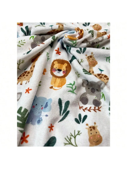 Soft Plush Blanket With Polka Dot Pattern, Suitable For Infants And Toddlers, Great Gift (Cute Animal Pattern, 30 X 40 Inches), Valentine's Day Heart