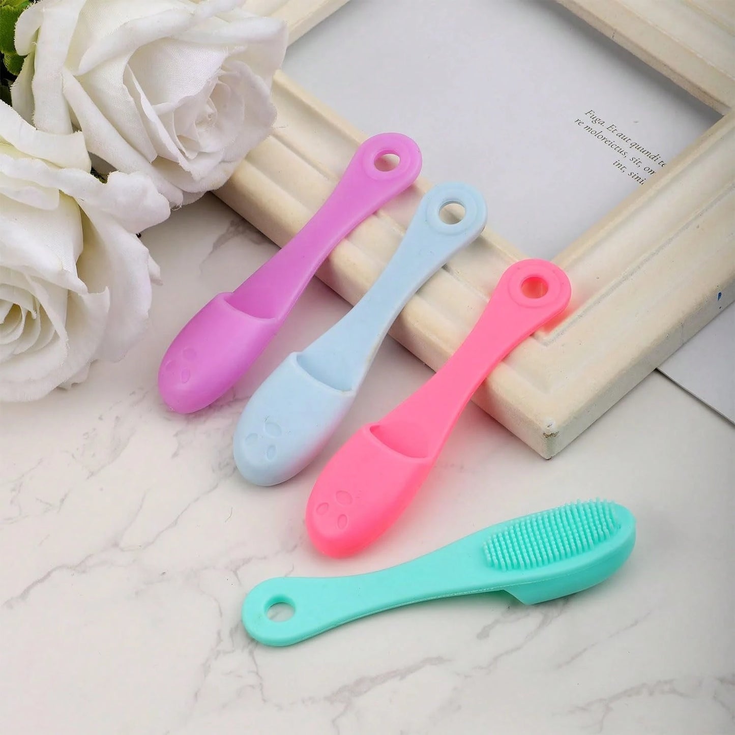 Soft Silicone Manual Cleaning Brush, Finger Toothbrush, Improved Design, Soft Silicone Manual Cleaning Brush, Facial Cleansing Brush, Gentle And Effective Cleaning, Remove Blackheads And Massage, Keep