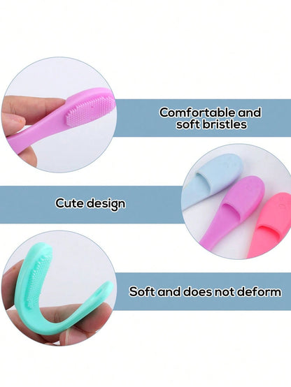 Soft Silicone Manual Cleaning Brush, Finger Toothbrush, Improved Design, Soft Silicone Manual Cleaning Brush, Facial Cleansing Brush, Gentle And Effective Cleaning, Remove Blackheads And Massage, Keep