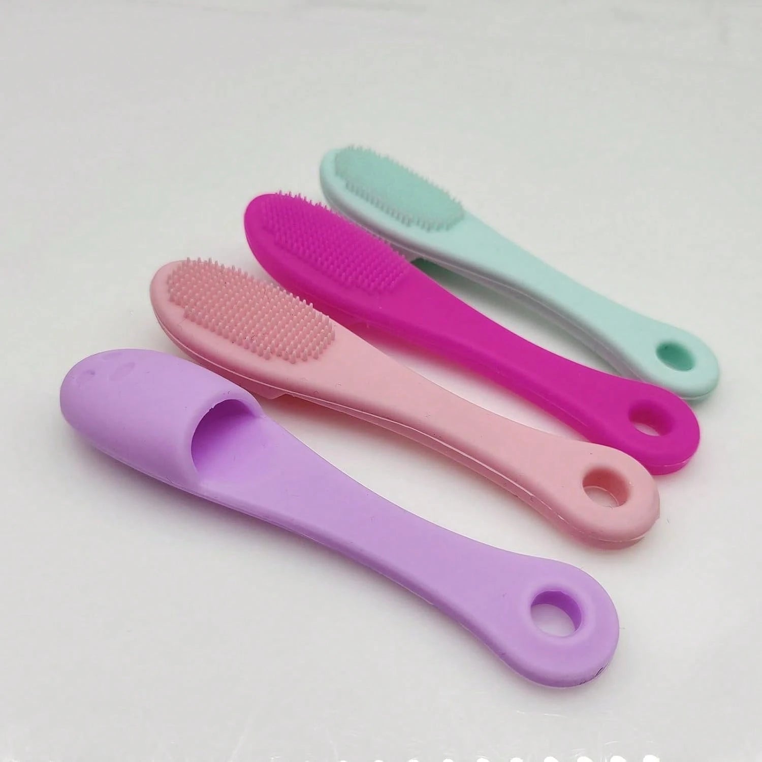 Soft Silicone Manual Cleaning Brush, Finger Toothbrush, Improved Design, Soft Silicone Manual Cleaning Brush, Facial Cleansing Brush, Gentle And Effective Cleaning, Remove Blackheads And Massage, Keep