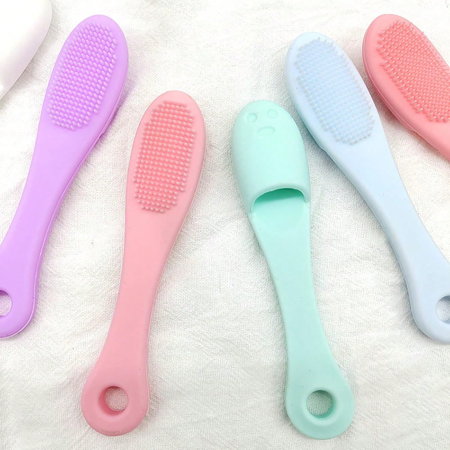 Soft Silicone Manual Cleaning Brush, Finger Toothbrush, Improved Design, Soft Silicone Manual Cleaning Brush, Facial Cleansing Brush, Gentle And Effective Cleaning, Remove Blackheads And Massage, Keep