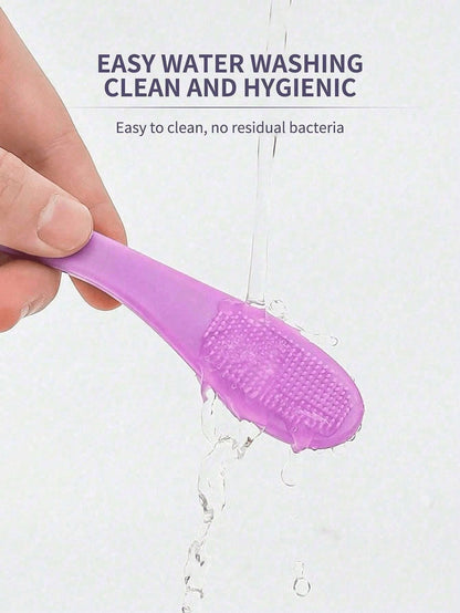 Soft Silicone Manual Cleaning Brush, Finger Toothbrush, Improved Design, Soft Silicone Manual Cleaning Brush, Facial Cleansing Brush, Gentle And Effective Cleaning, Remove Blackheads And Massage, Keep