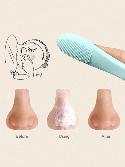 Soft Silicone Manual Cleaning Brush, Finger Toothbrush, Improved Design, Soft Silicone Manual Cleaning Brush, Facial Cleansing Brush, Gentle And Effective Cleaning, Remove Blackheads And Massage, Keep