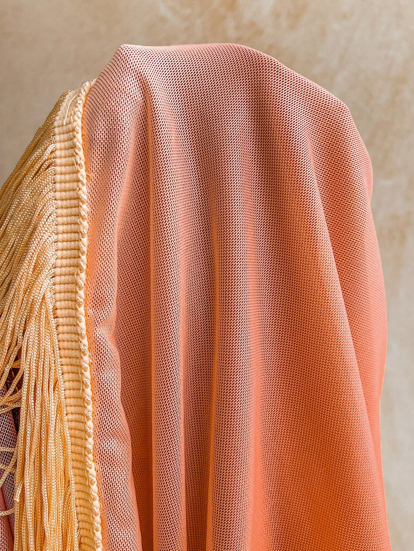 Soleia Spring Summer Vacation Knit Mesh Burnt Orange Tassel Hem Ribbon Mini Dress Garden Tea Party Night Out Club Night Flower Arrangement No Bra Pads Sexy