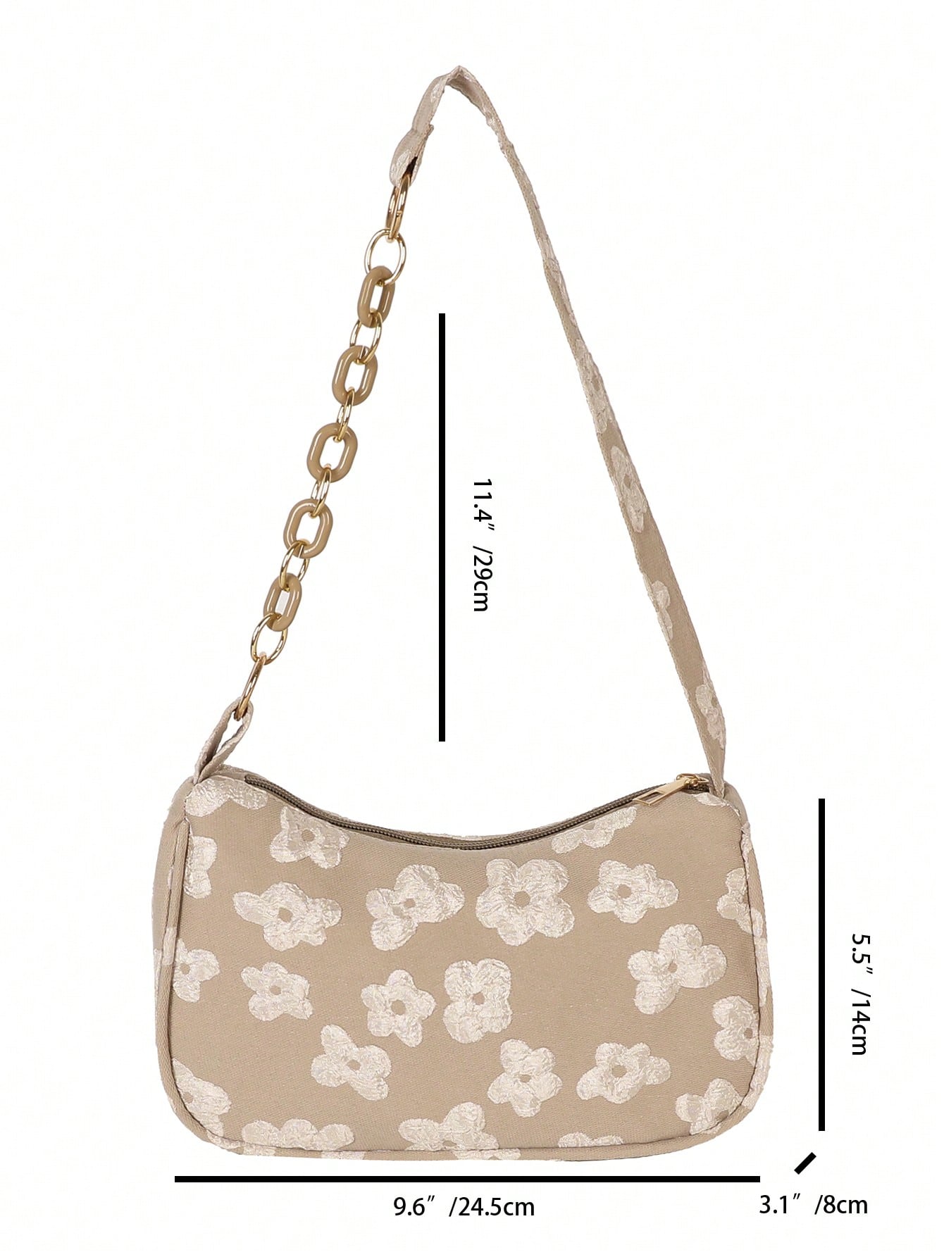 Solid Color Casual Lightweight Luxury Shoulder Bag, Suitable For Women's Daily Commute In Spring And Summer