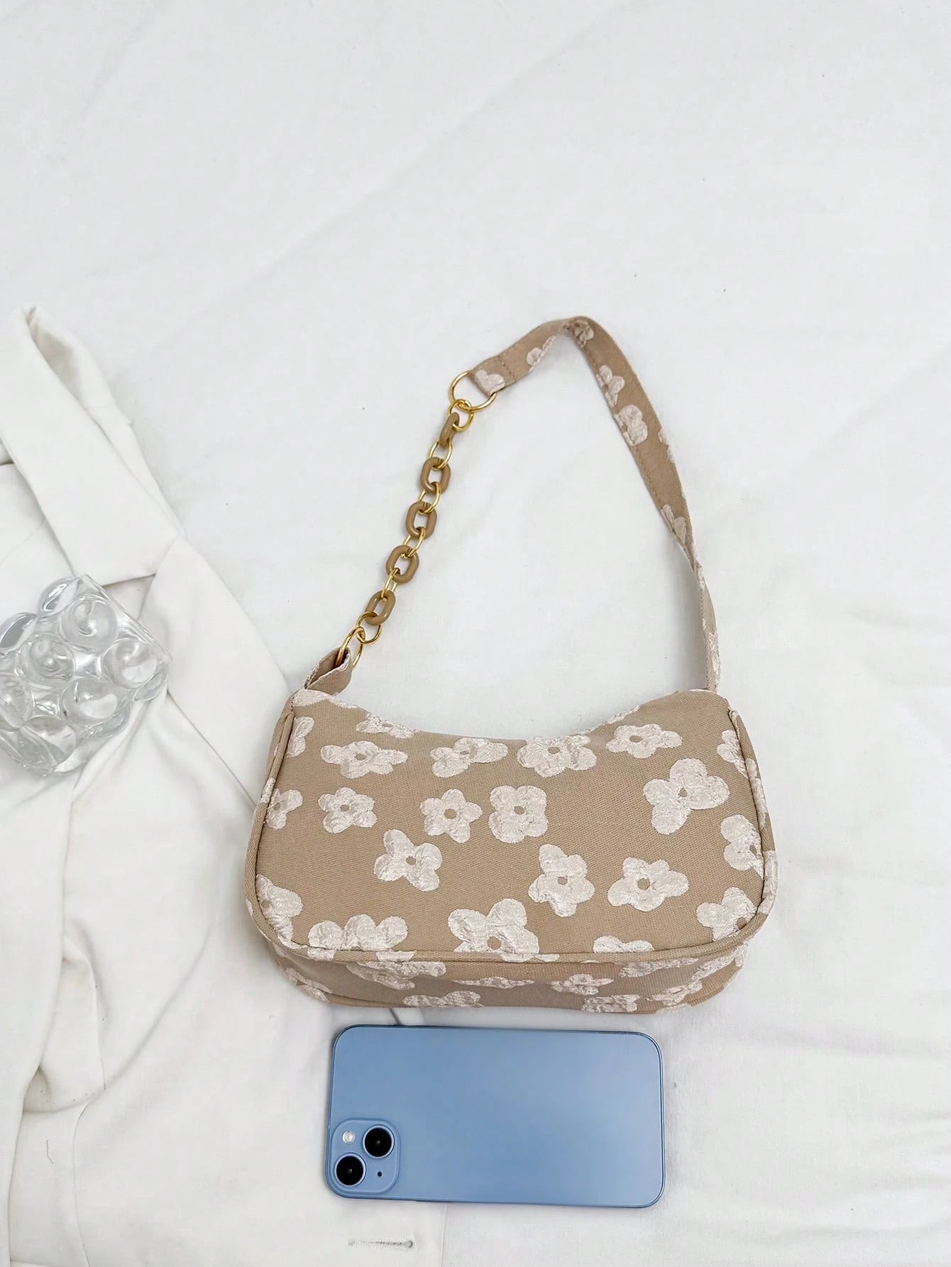 Solid Color Casual Lightweight Luxury Shoulder Bag, Suitable For Women's Daily Commute In Spring And Summer