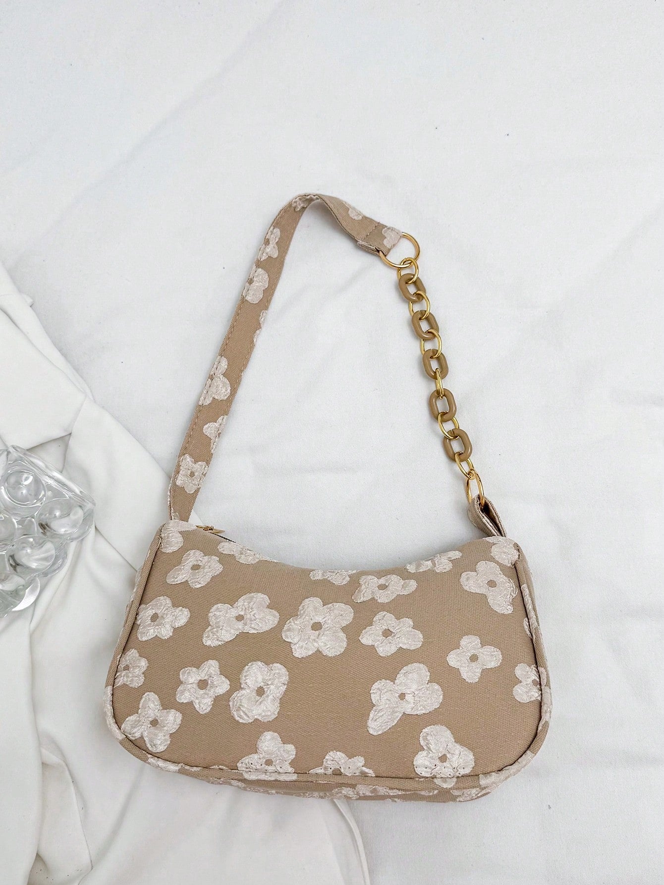 Solid Color Casual Lightweight Luxury Shoulder Bag, Suitable For Women's Daily Commute In Spring And Summer