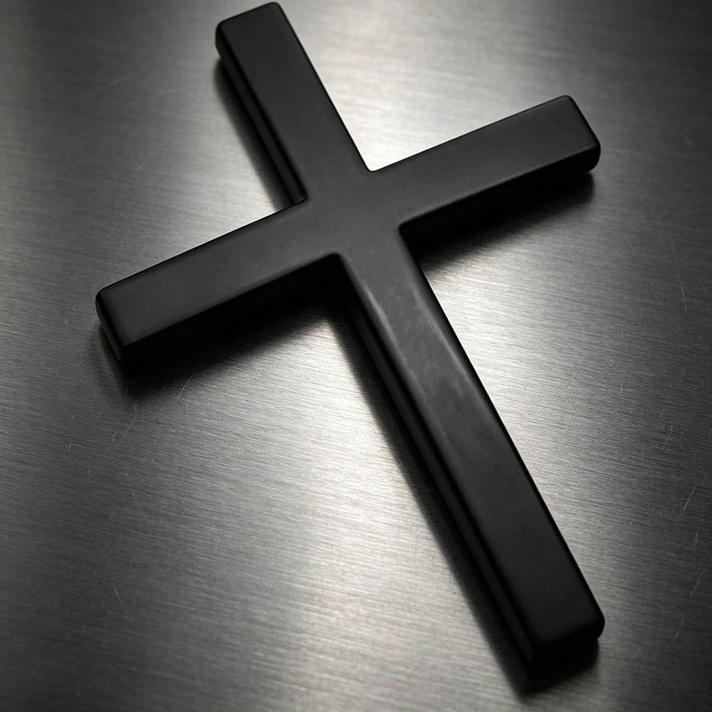 Solid Metal Cross Car Badge, 3D Stereo Christian Faith Decal Waterproof Auto Exterior Interior Decor Sticker
