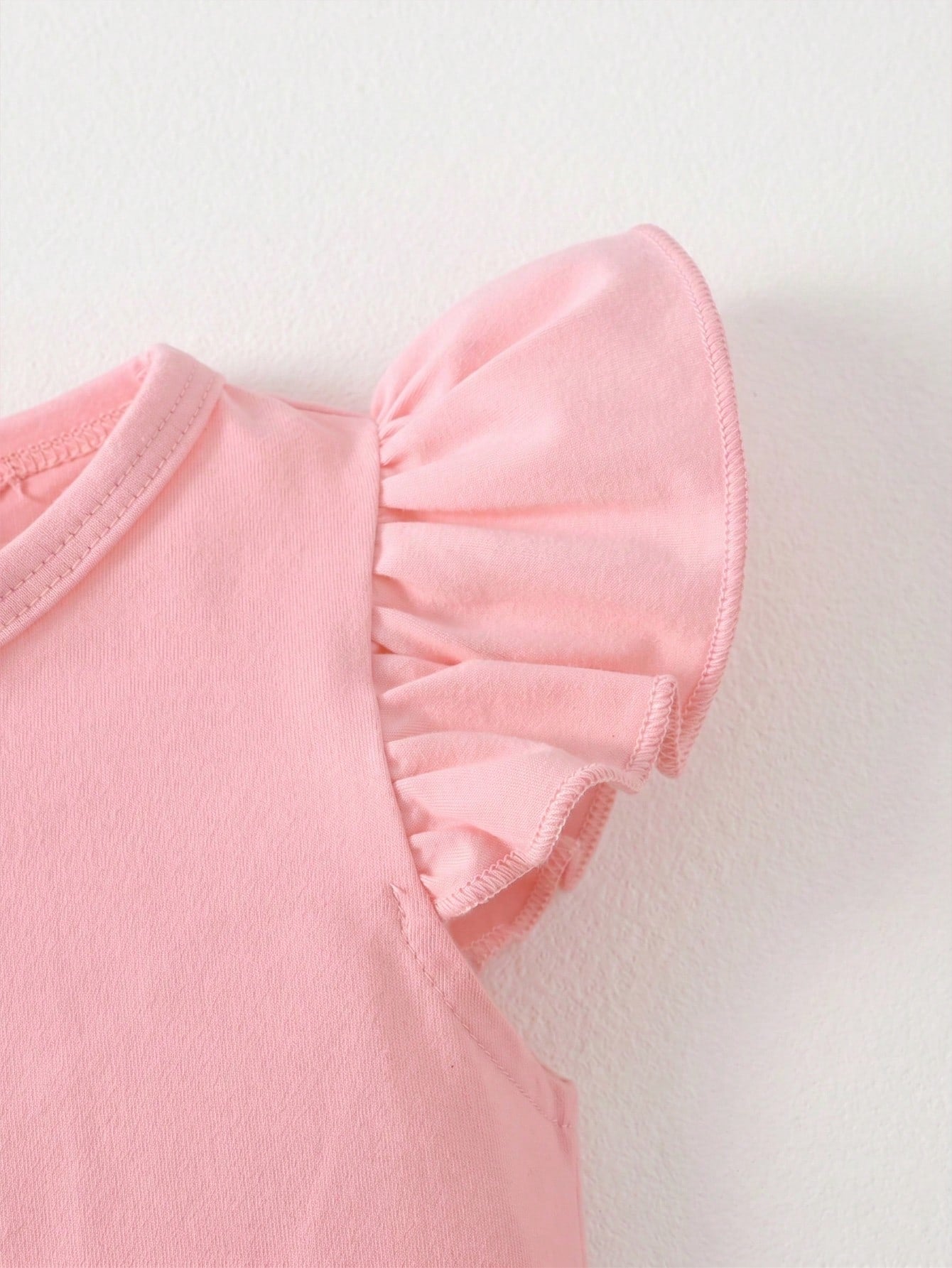 Souflis Souflis 4 Sets Baby Girl Floral & Bow T-Shirt Paired With Floral Print Shorts, Pink Bow T-Shirt Paired With Solid Shorts, Cherry Print T-Shirt Paired With Striped Shorts, Leopard Bow Print T-S