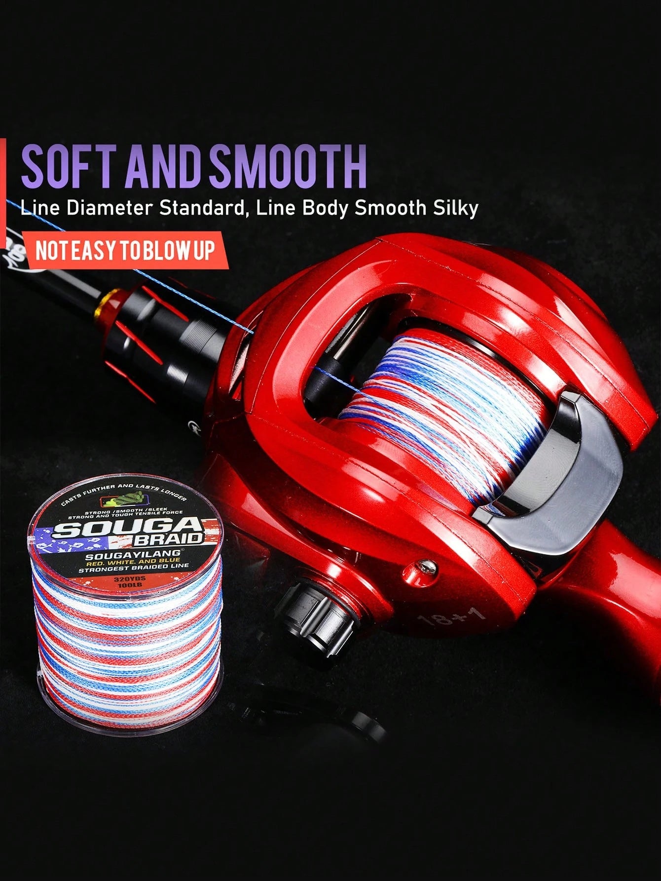 SOUGAYILANG 4 Strands PE Braided Fishing Line- 300m Multicolor Camouflage| Main Line For Surf, Sea Fishing, Great Gift Idea: Perfect For Anglers On Occasions Like Father's Day, Christmas, Or Birthda