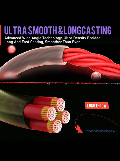 SOUGAYILANG 4 Strands PE Braided Fishing Line- 300m Multicolor Camouflage| Main Line For Surf, Sea Fishing, Great Gift Idea: Perfect For Anglers On Occasions Like Father's Day, Christmas, Or Birthda