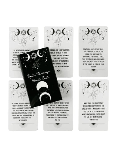 Spirit Messages Oracle Cards Classic Wisdom Divination Visions Tarot Board Games Deck Party Edition,Adult Party Games Suitable For Halloween/Christmas/Thanksgiving