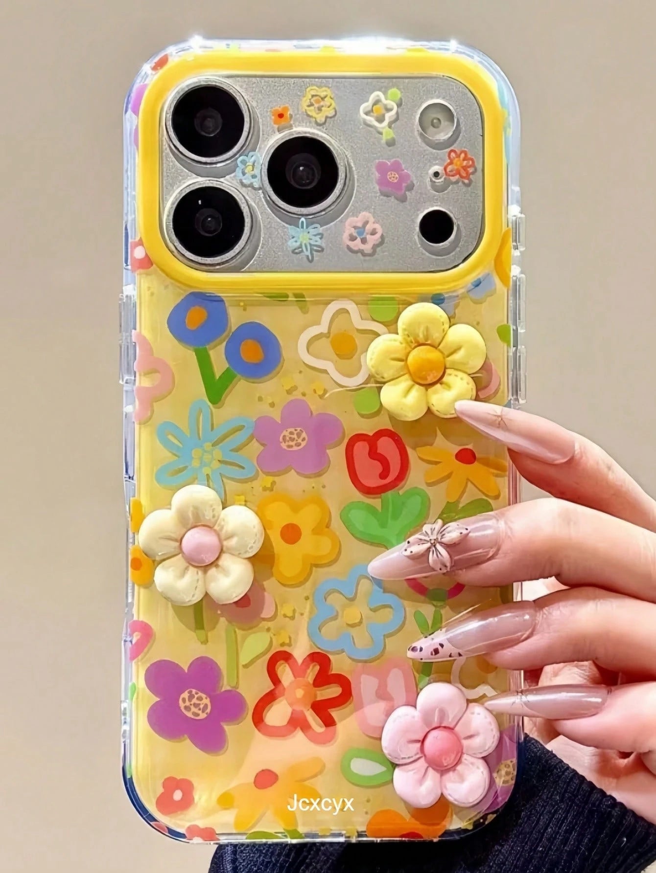 Spring Colorful 3D Flower Phone Case Compatible With Iphone 18 Pro Max 18 Pro 18 17 Pro Max 17 Pro 17 16 Pro Max 16 Pro 16 15 Pro Max 15 Pro 15 14 Pro Max 14 Pro 14 13 Pro Max 13 Pro 13 Mobile Accesso