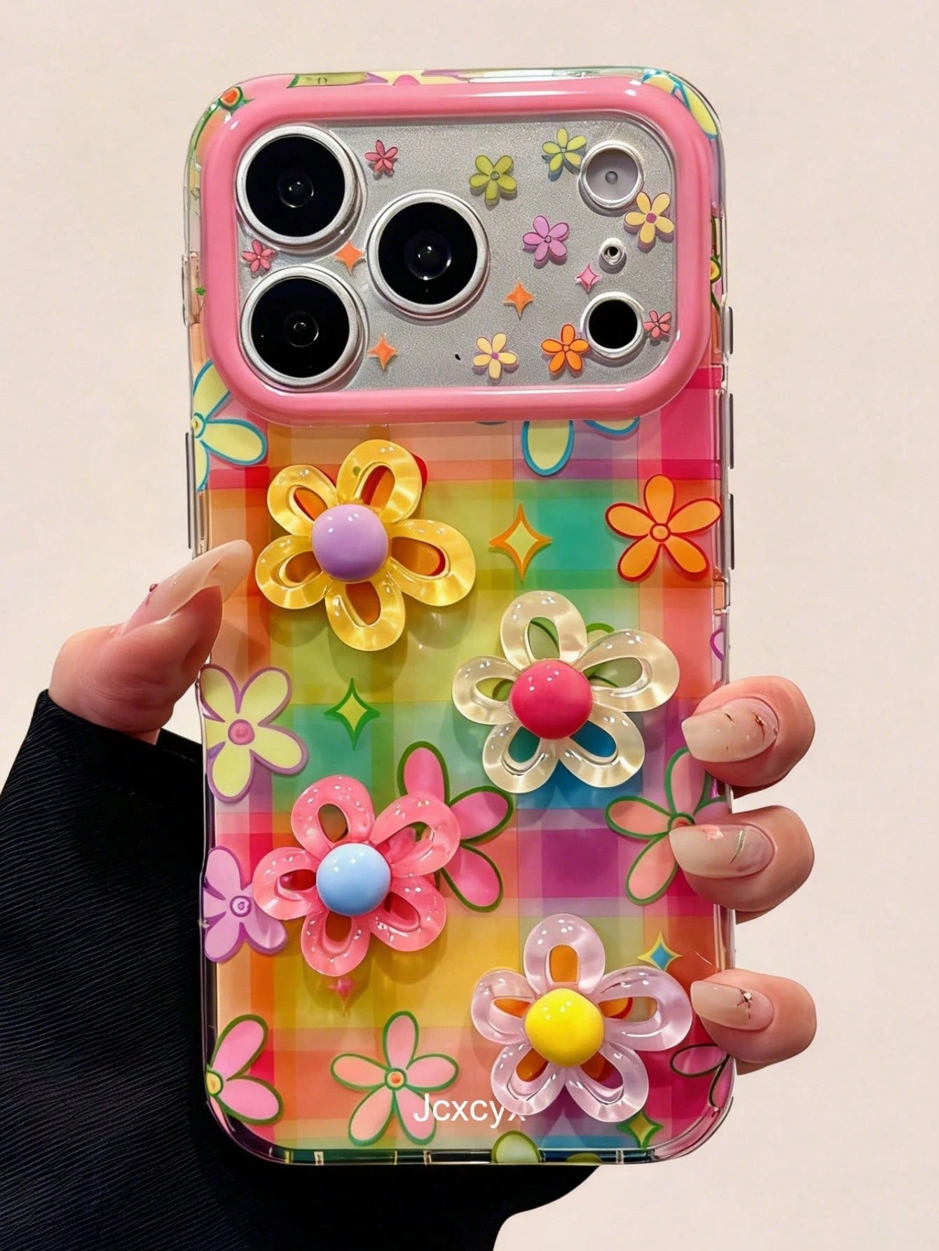 Spring Colorful 3D Flower Phone Case Compatible With Iphone 18 Pro Max 18 Pro 18 17 Pro Max 17 Pro 17 16 Pro Max 16 Pro 16 15 Pro Max 15 Pro 15 14 Pro Max 14 Pro 14 13 Pro Max 13 Pro 13 Mobile Accesso