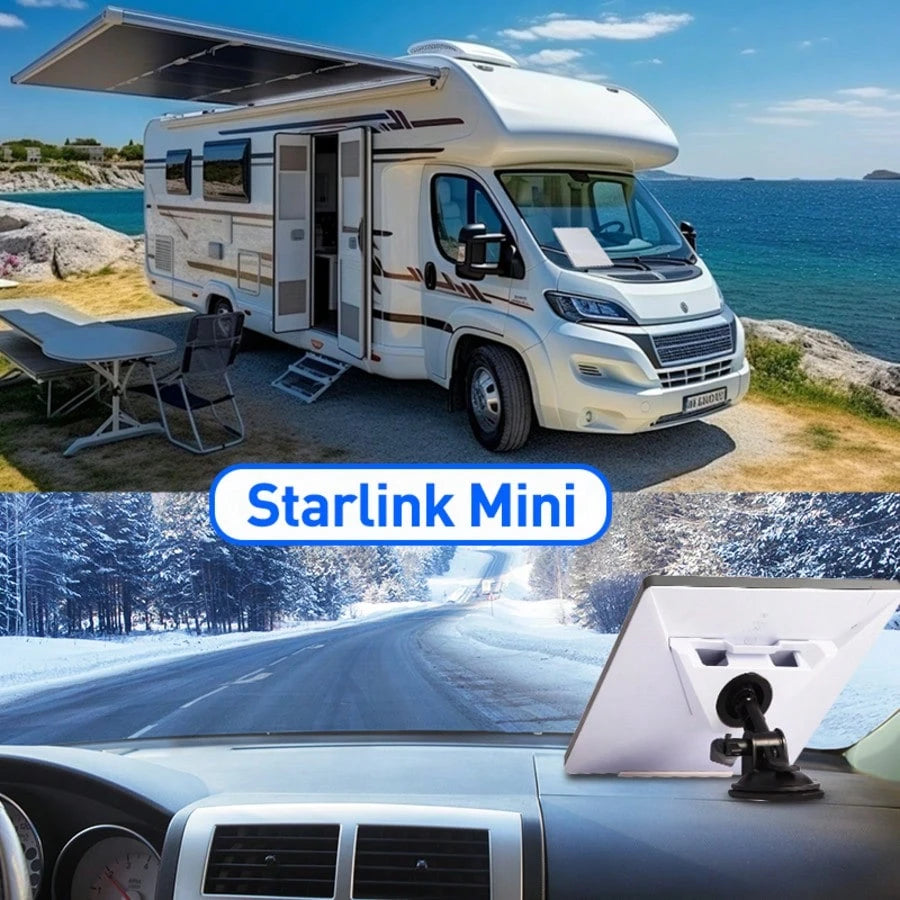Starlink Mini Car Dashboard Mounting Kit With Adhesive Suction Cup Base, Adjustable Angle, Easy To Fix