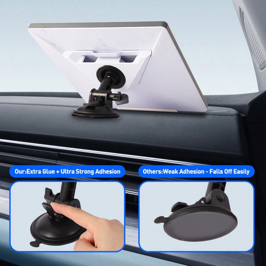 Starlink Mini Car Dashboard Mounting Kit With Adhesive Suction Cup Base, Adjustable Angle, Easy To Fix