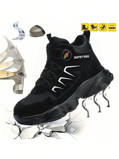 Steel Toe Shoes For Men Women Prestivos Shoes Safety Shoe Steel Toe Power Trainers Anti-Slip Lightweight Comfortable Puncture Proof Sneakers