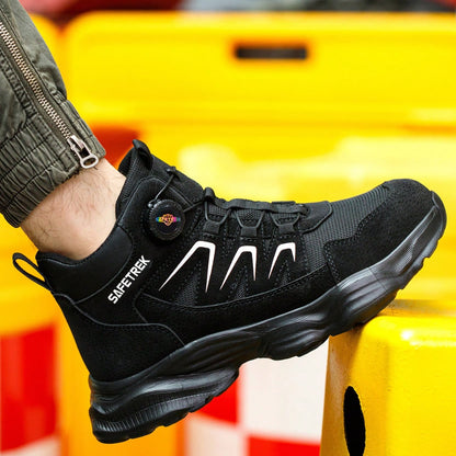 Steel Toe Shoes For Men Women Prestivos Shoes Safety Shoe Steel Toe Power Trainers Anti-Slip Lightweight Comfortable Puncture Proof Sneakers