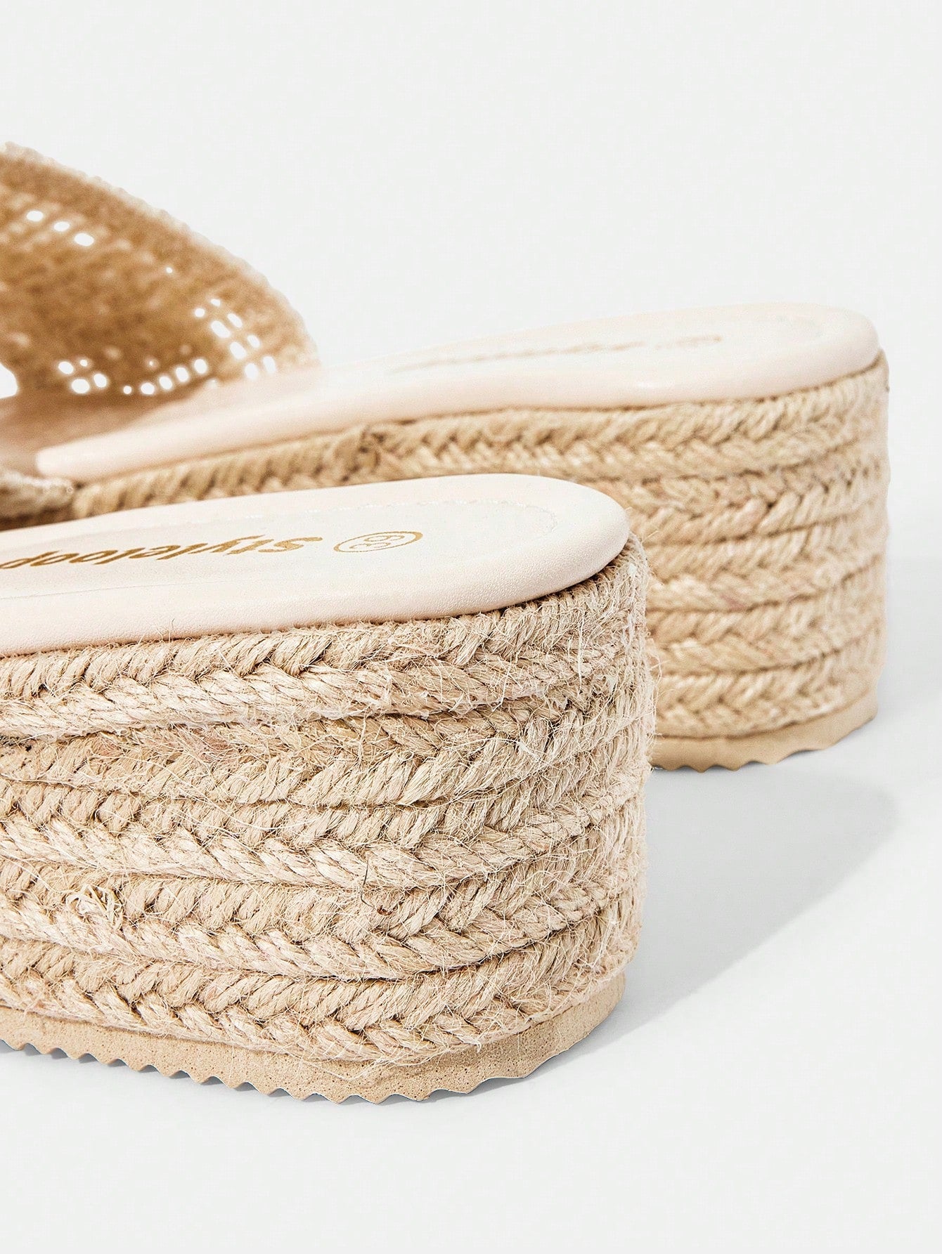Styleloop Women's Woven Rope Platform Wedge Sandals, Vacation Style BOHO Chic Retro American Western Music Festival Party Thick Bottom Shoes For Christmas Vacation Outfits Travel Essentials Summer Sho
