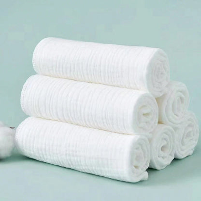 Summer Goodies 8Pcs Washable Reusable Double Layer Soft Baby Towels,Soft, Absorbent Towel