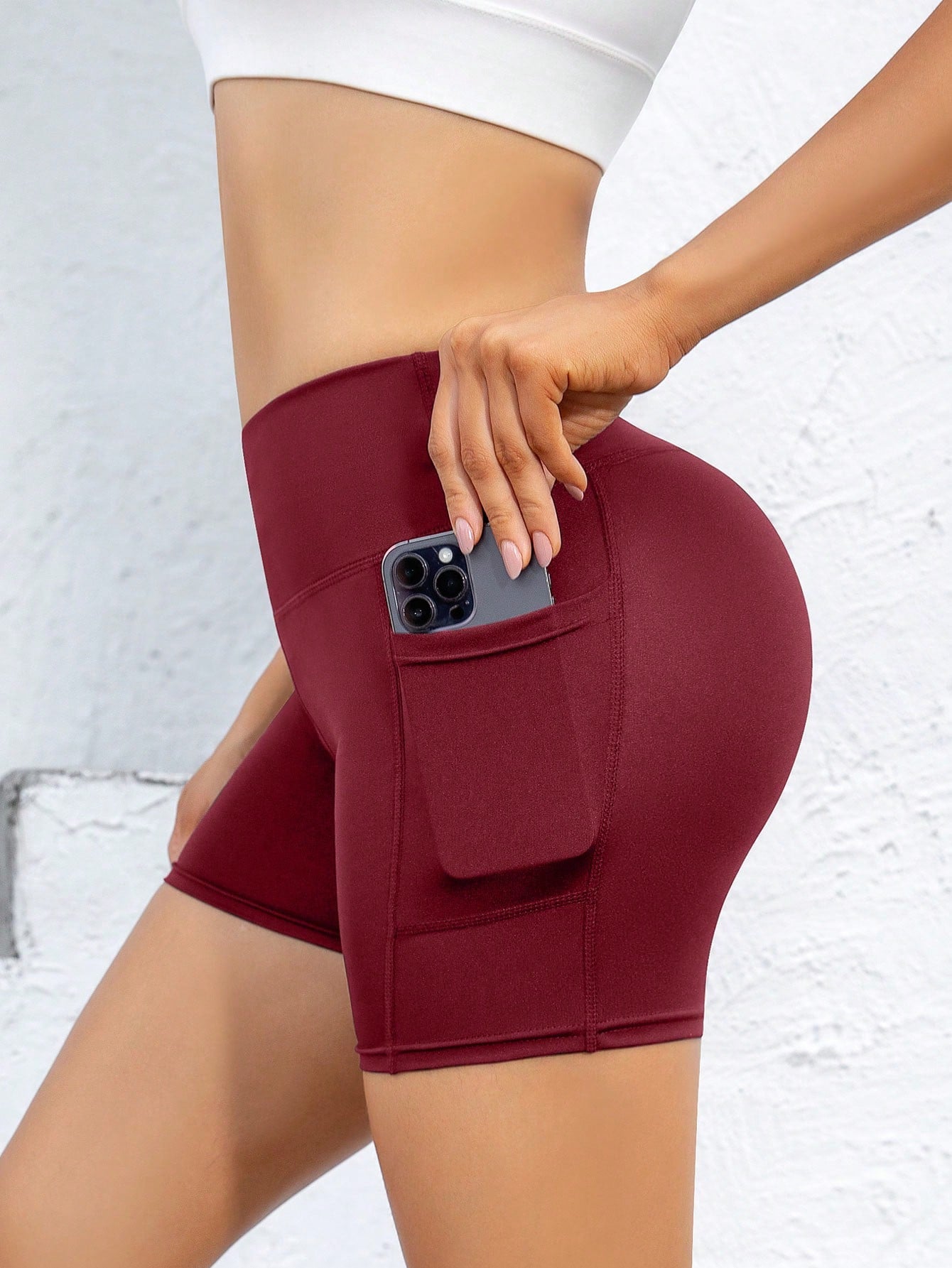 Summer Women's Sports Shorts, Women's Athletic Leggings, Leggings With Pockets, Black Cycling Shorts, Women's Sports Shorts With Pockets, High Waist Tummy Control Yoga Pants Compression Leggings, Nake