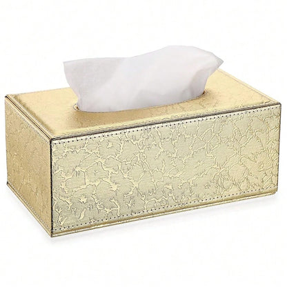 Sumnacon Rectangular Tissue Box Cover- Stylish Tissue Box Holder With Magnetic Bottom, Decorative Tissue Box For Vanity Dresser Night