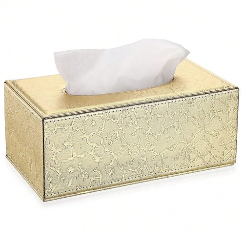 Sumnacon Rectangular Tissue Box Cover- Stylish Tissue Box Holder With Magnetic Bottom, Decorative Tissue Box For Vanity Dresser Night
