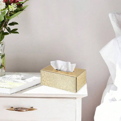 Sumnacon Rectangular Tissue Box Cover- Stylish Tissue Box Holder With Magnetic Bottom, Decorative Tissue Box For Vanity Dresser Night