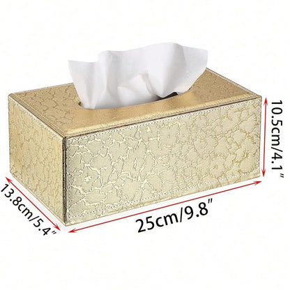 Sumnacon Rectangular Tissue Box Cover- Stylish Tissue Box Holder With Magnetic Bottom, Decorative Tissue Box For Vanity Dresser Night