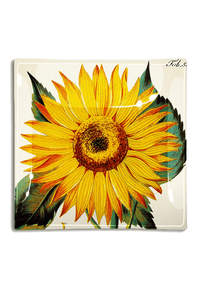 Sunflower Decoupage Glass Tray - Ben's Garden