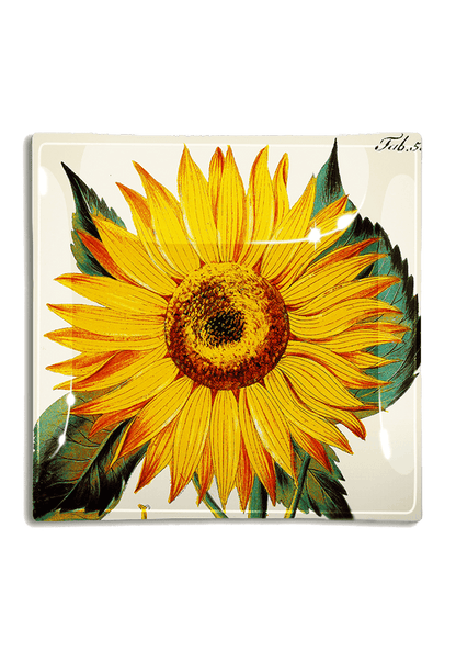 Sunflower Decoupage Glass Tray - Ben's Garden