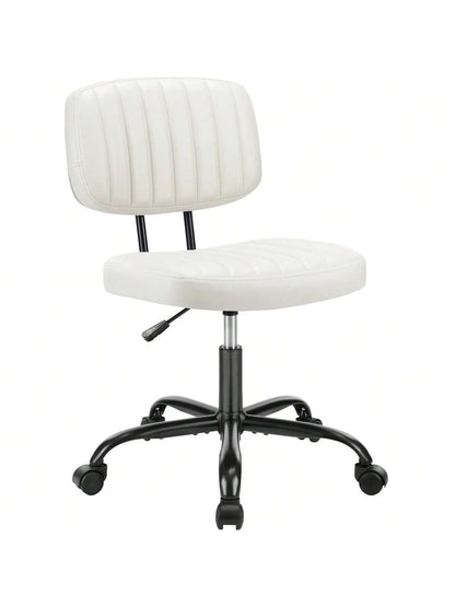Sweetcrispy Armless Office Chair Adjustable Swivel Computer Mesh Desk Chair