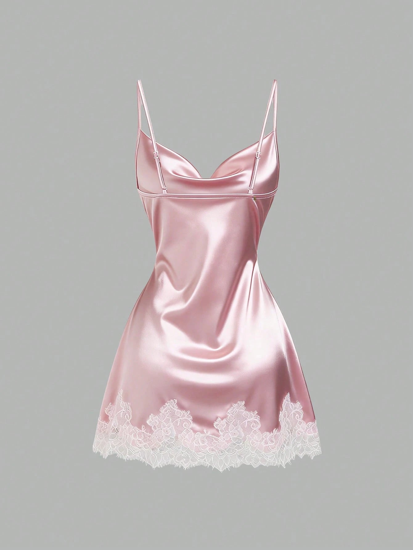 Sweetra Spring/Summer New Design Sense High Street Elegant Strapless Sexy Slim Fit Elegant Lace Trim Vacation Versatile Comfortable Outdoor Pink Dress