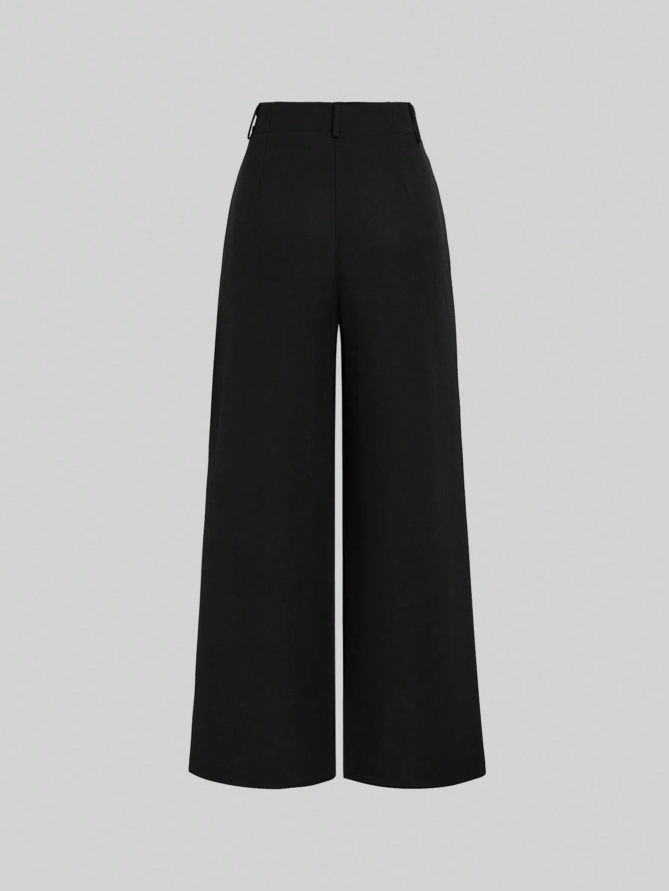 Sweetra Vintage Elegant Jacquard Pleated Wide-Leg Pants For Women, Autumn/Winter Fall Cloth For Women