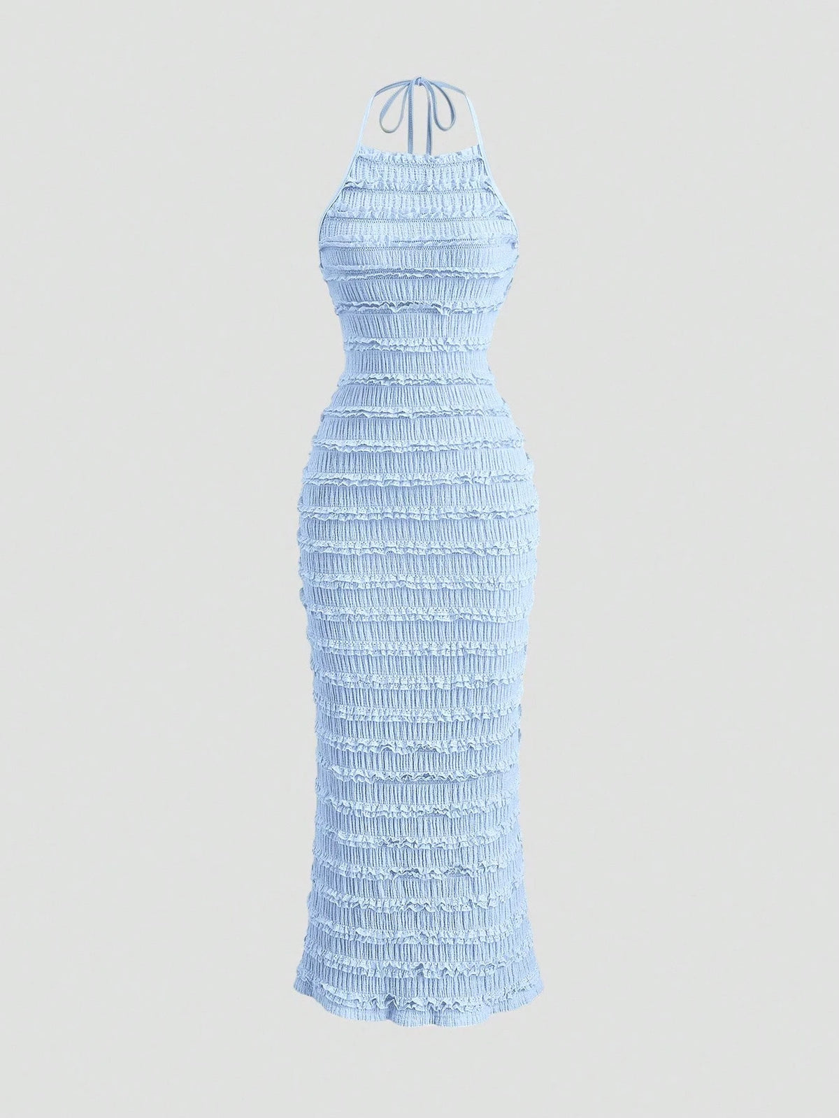 Sweetra Women's Light Yellow Pleated Lace Maxi Dress, Romantic Sexy Resort Style, Spring/Summer