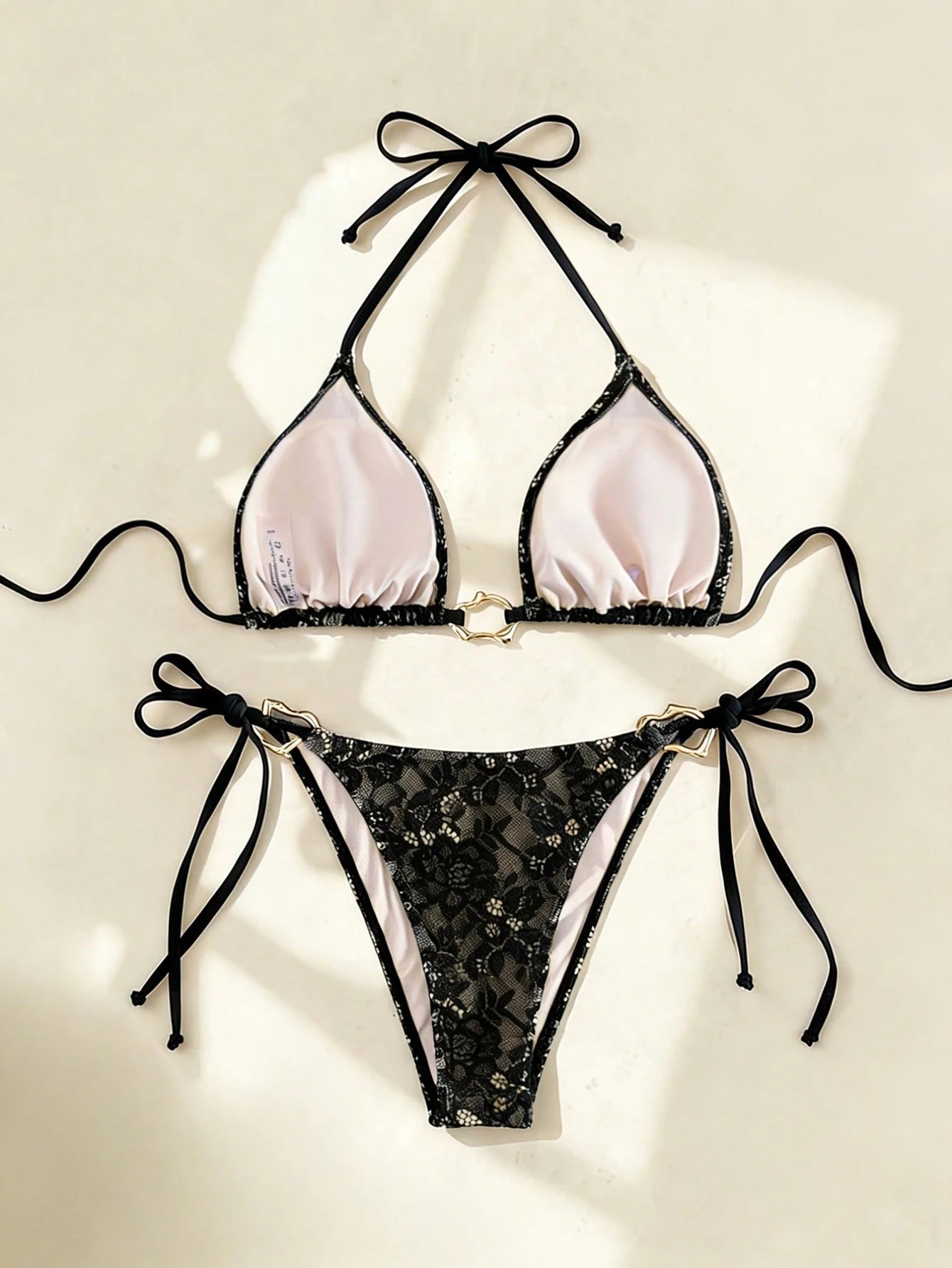 Swim SXY 2026 New Plus Size Sexy Lace Bikini 2 Pieces Set, Summer Beach Swimwear, European And American Cross-Border