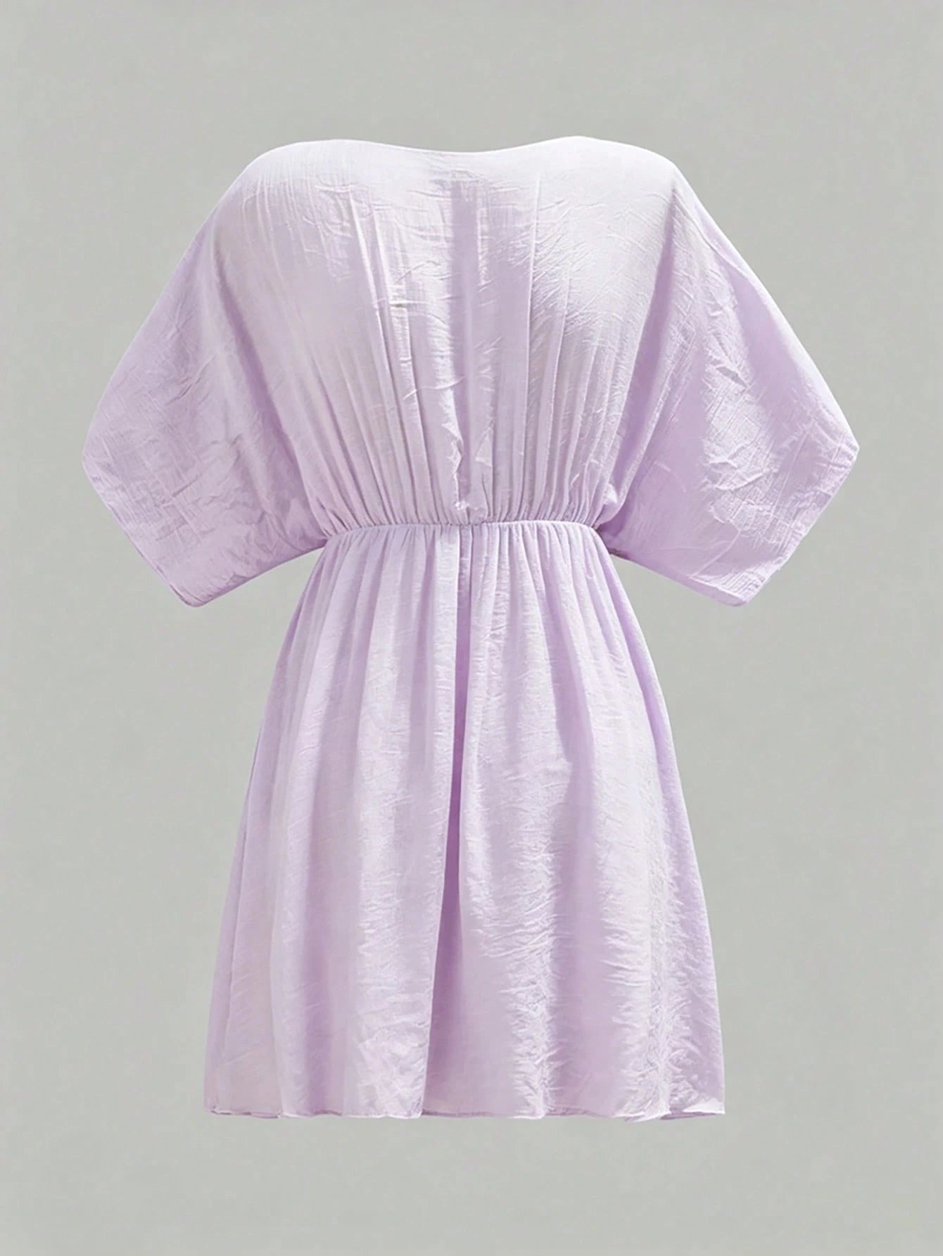 Swim Vcay Summer Outfits For Women Contrast Guipure Lace Cover Up Dress Beach Vacation Lavender Sexy Tropical