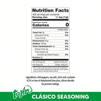 Tajin Clásico Seasoning, Mini Display Pack Of 40 Portable Bottles, Authentic Mexican Chili Lime Spice Blend For Fruit, Snacks, Tacos, And Cocktails, Zesty Flavor Enhancer, 0.35 Oz (Pack Of 1)