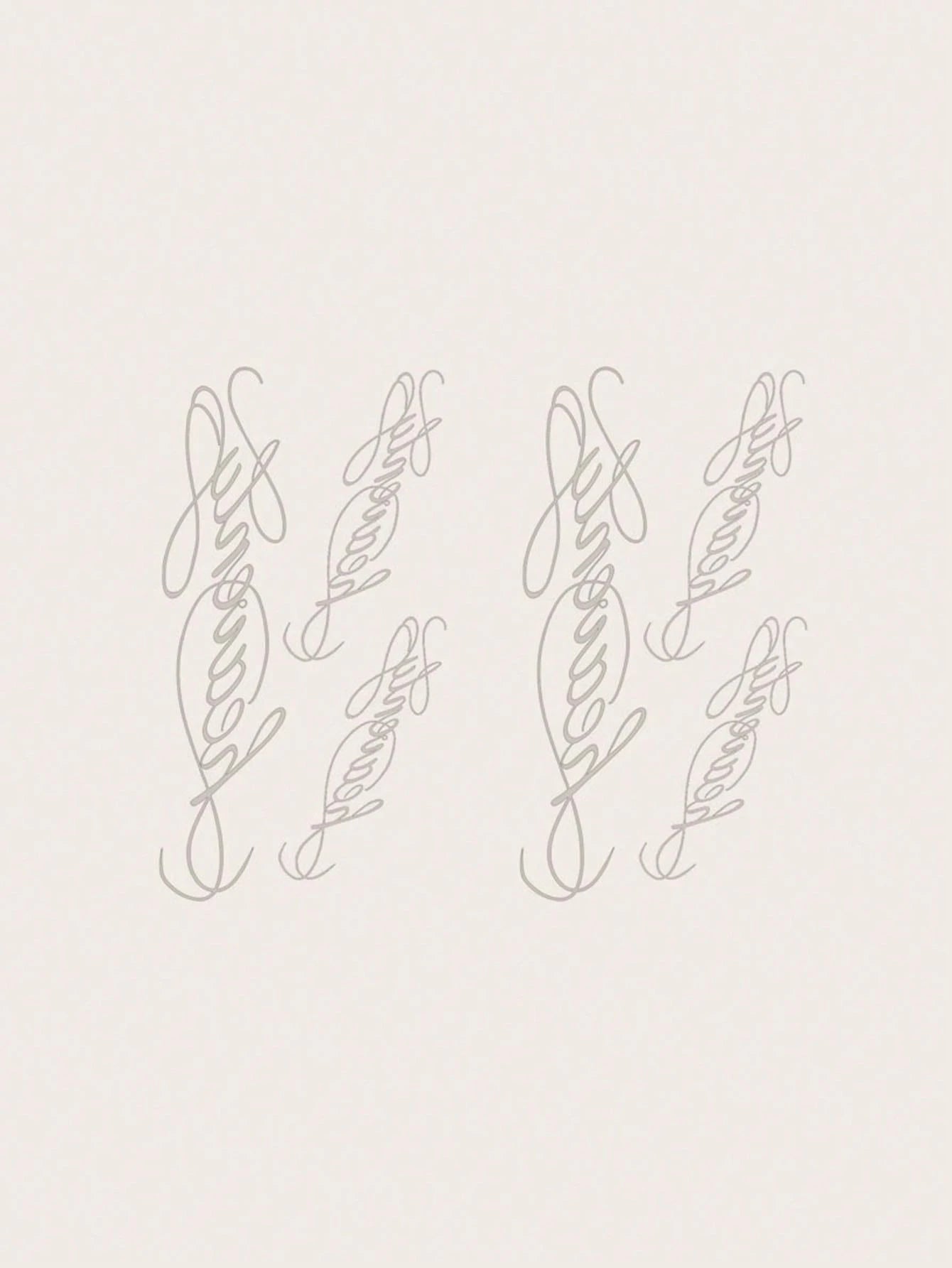 Tattoo Stickers, 2 Sheets/Set, Vintage Cursive English "Heavenly" Text Body Art Temporary Tattoo Stickers, Matte Long-Lasting Non-Permanent Stickers, Color Appears After 24 Hours, Lasts 7-14 Days, Per