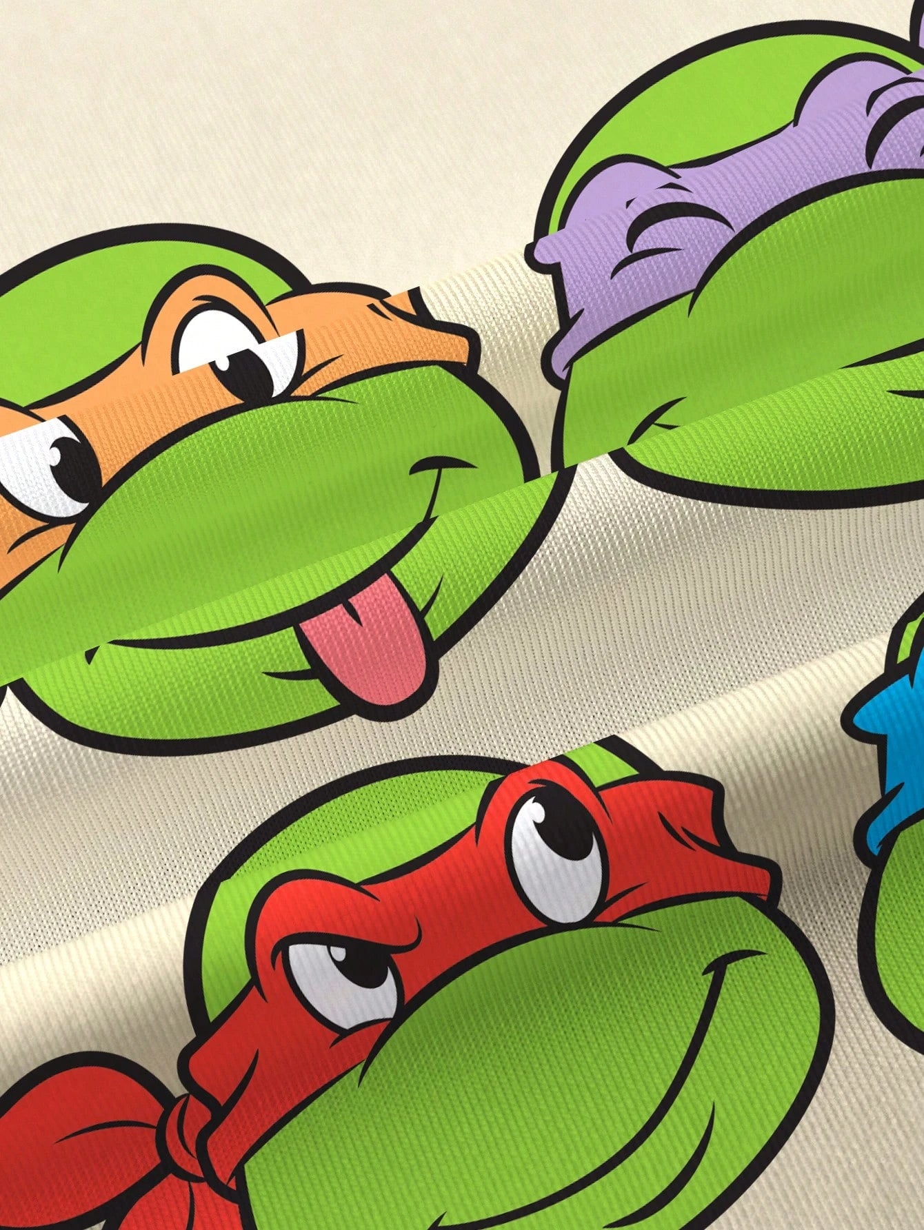 TEENAGE MUTANT NINJA TURTLES| Baby Boy Cartoon Print Crew Neck Short Sleeve Casual T-Shirt Teen MUTANT TURTLES