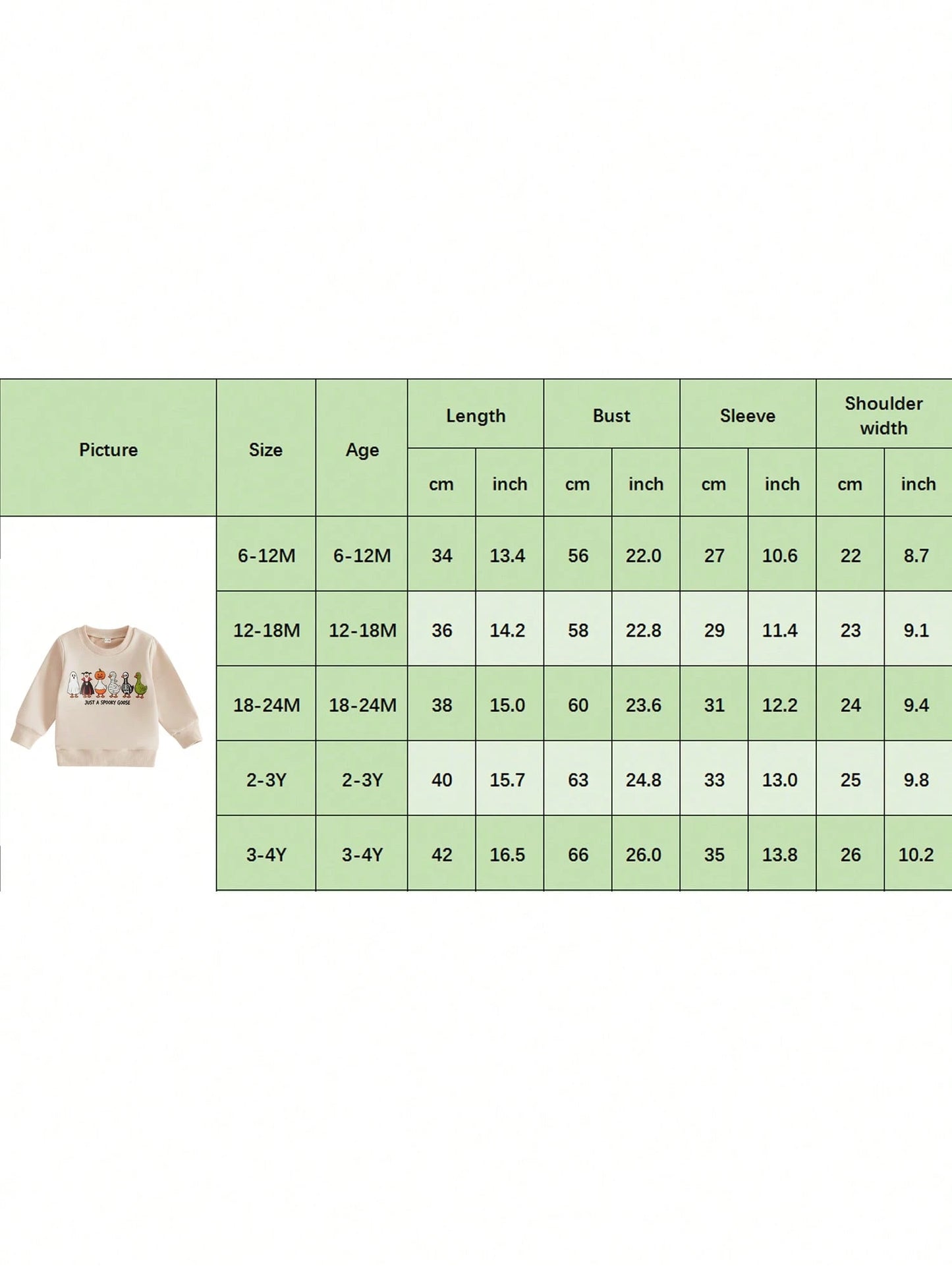 Toddler Baby Boy Halloween Sweatshirts Long Sleeve Goose Print Fall Tops