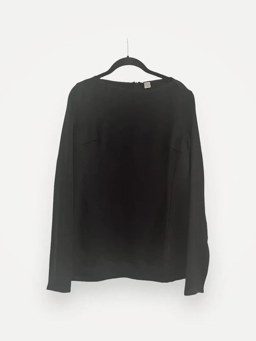 Toteme Long Sleeve Satin-topp