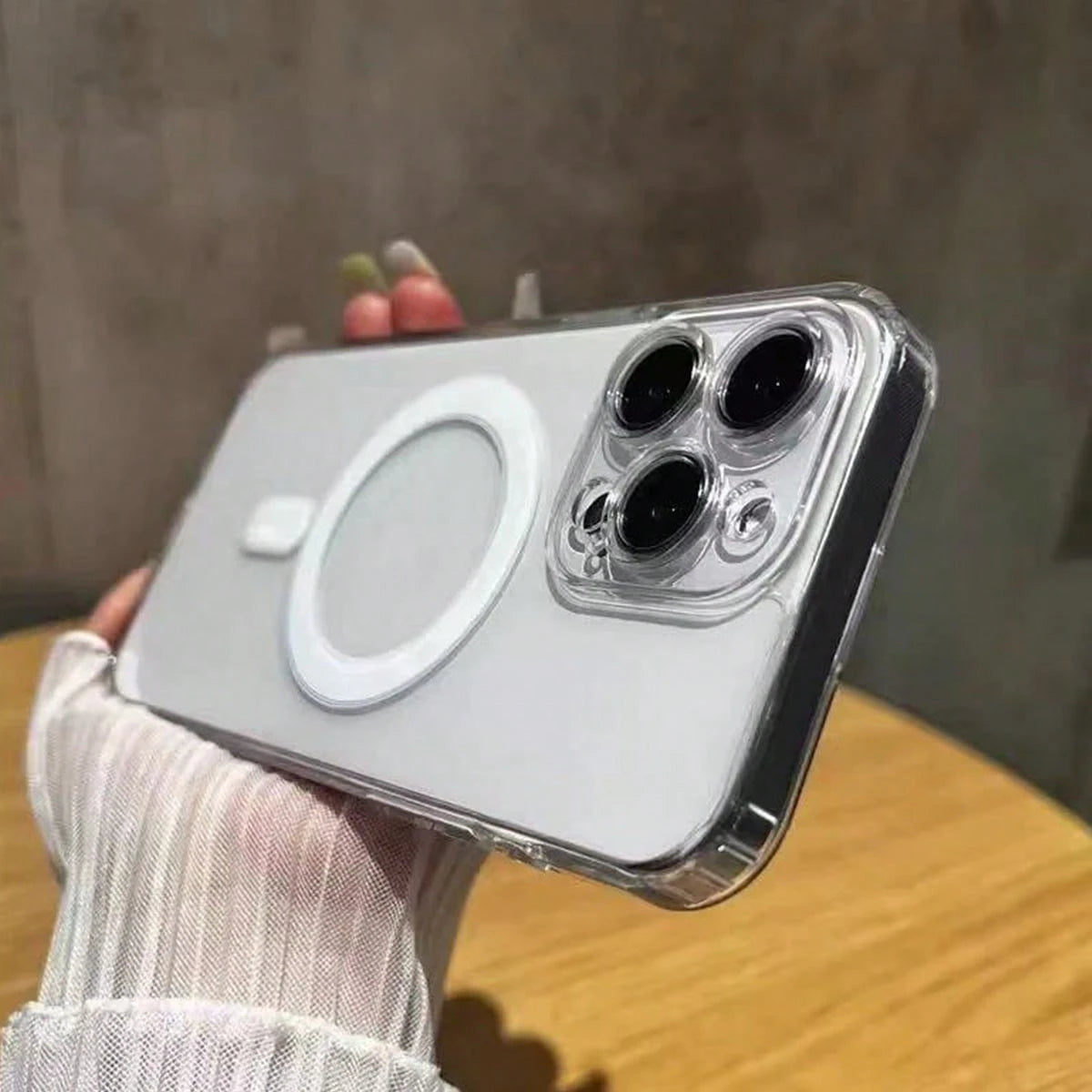 Transparent Magnetic Charging Case Compatible With Iphone 17/15, Compatible With Apple 16 Pro Max, 15 Plus, Anti-Fall 13 Pro Max, Minimalist 12, Ultra-Thin 14 Phone Protective Cover