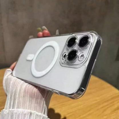 Transparent Magnetic Charging Case Compatible With Iphone 17/15, Compatible With Apple 16 Pro Max, 15 Plus, Anti-Fall 13 Pro Max, Minimalist 12, Ultra-Thin 14 Phone Protective Cover