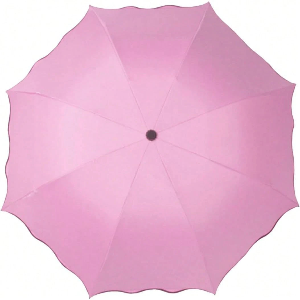 Travel Foldable Compact Umbrellas Sun Rain Umbrellas Parasol With Blooming Material Parasol