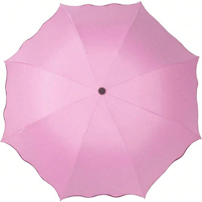 Travel Foldable Compact Umbrellas Sun Rain Umbrellas Parasol With Blooming Material Parasol