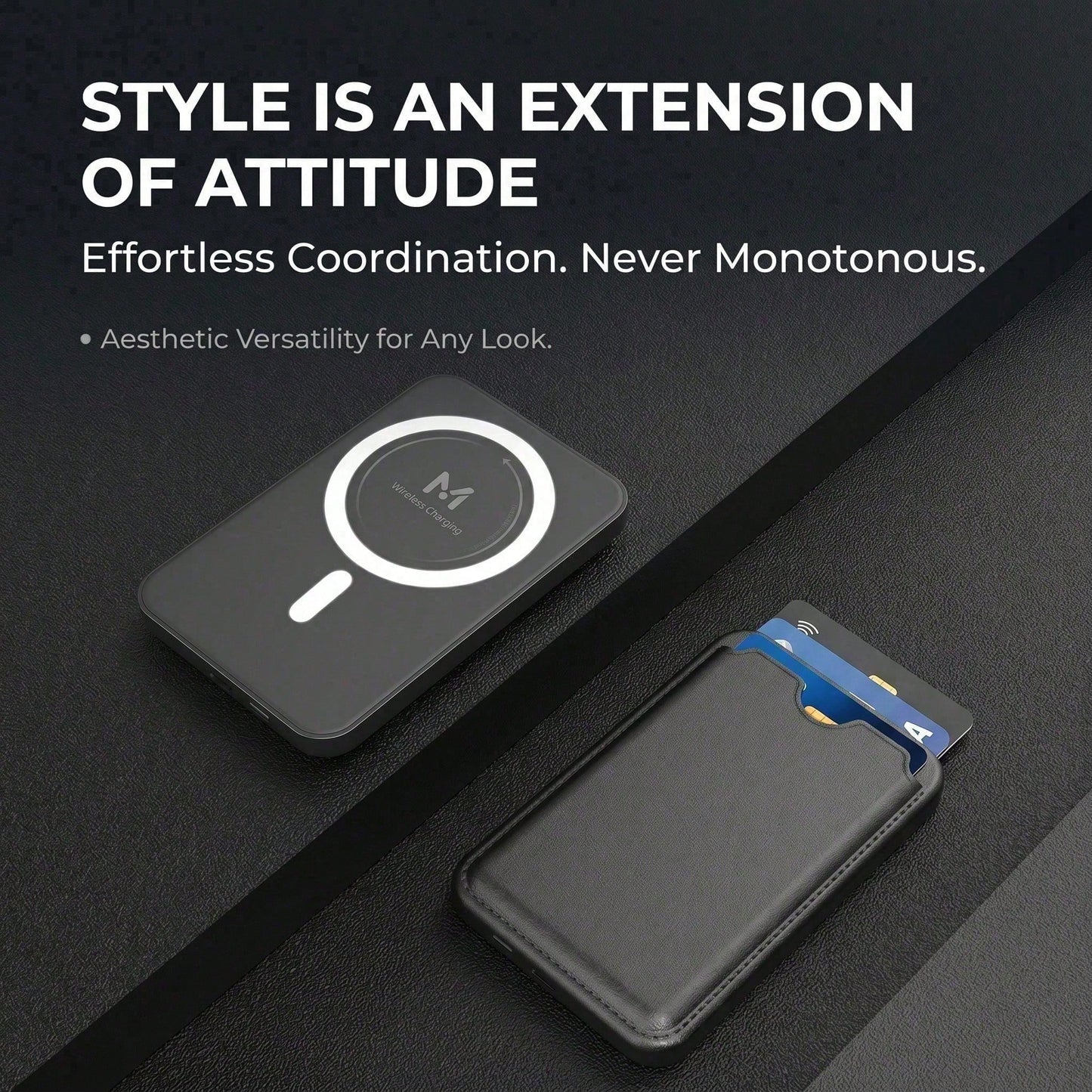 Travel Ready Magnetic Wireless Portable Charger 5000mAh With Credit Card Slot 15W Magnetic Wireless Charging 20W PD Wired Fast Charging Compact Phone Battery Pack Compatible With IPhone 15 14 13 12 Pr